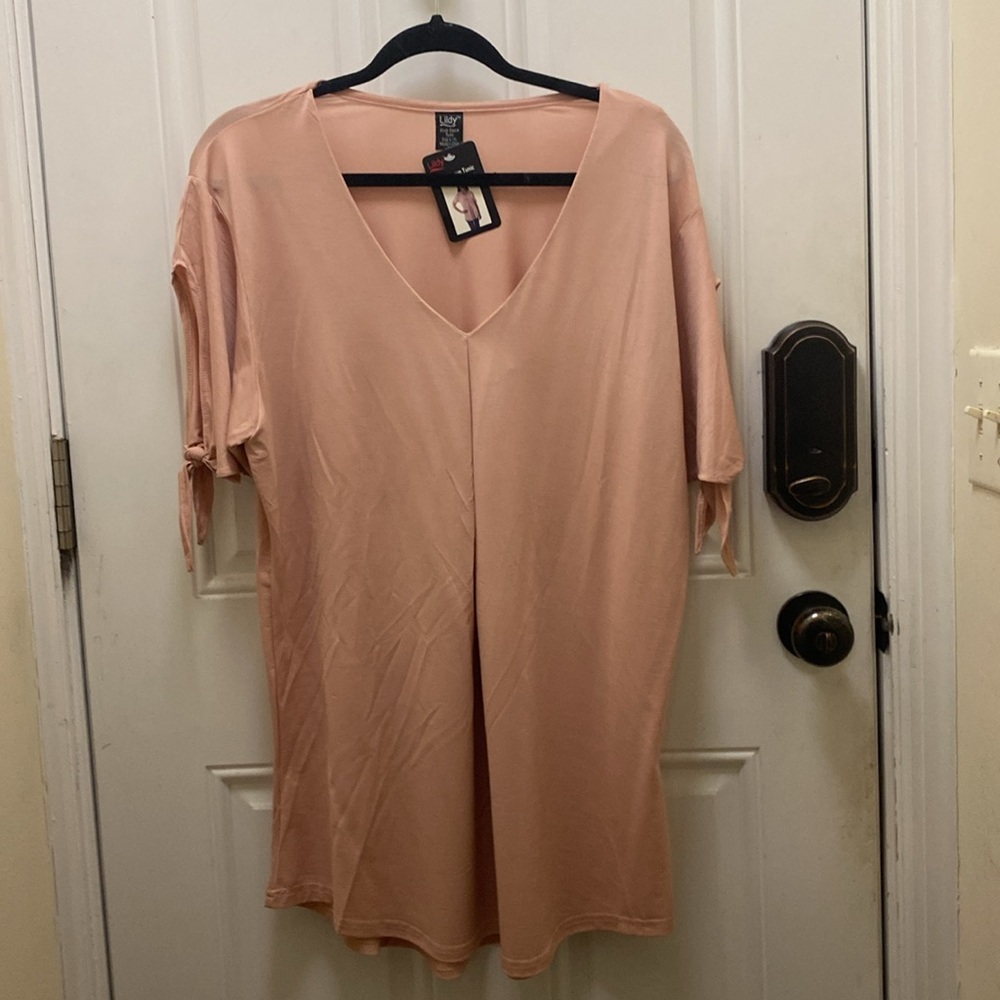 Lildy Knot Sleeve Blush Tunic - Size L / XL - NWT